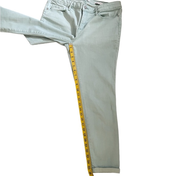 Jessica Simpson Rolled Crop Skinny Jeans Sky Blue - Size 12/31 - Picture 4 of 11